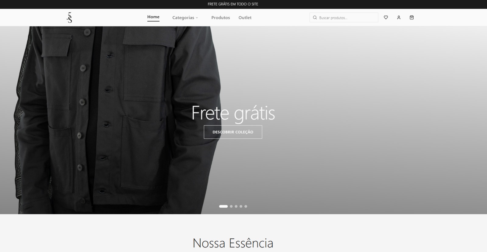 E-commerce de moda 5S Brand criado pela VyneHub